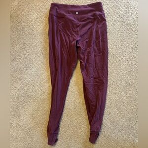 Maroon High-Waisted Align Joggers Size 10
